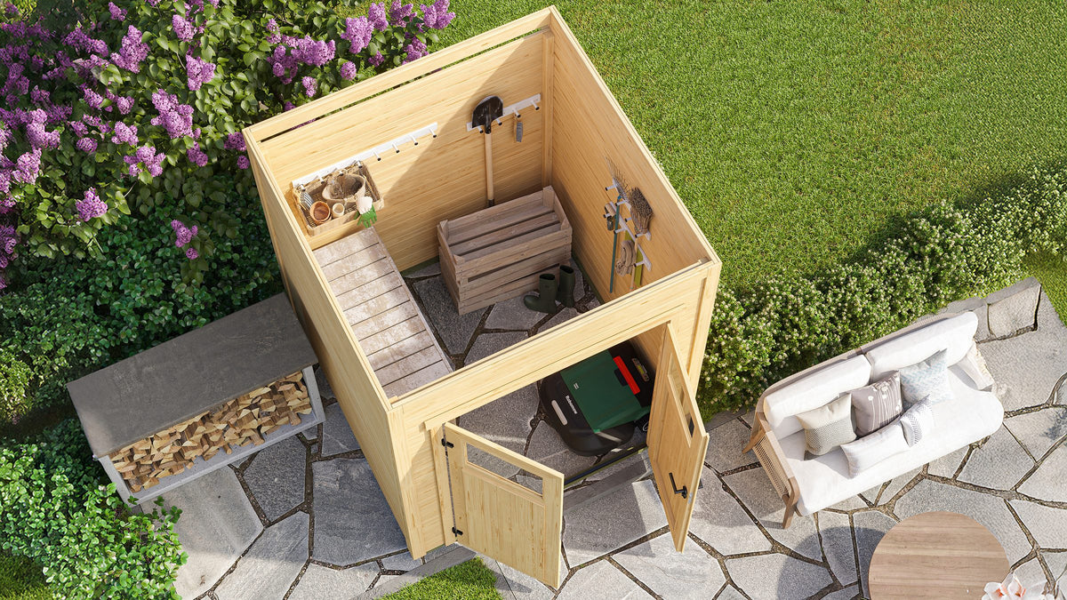 weka Gartenhaus BATU 1, 200 x 207,4 cm, 28 mm – Ansicht 3