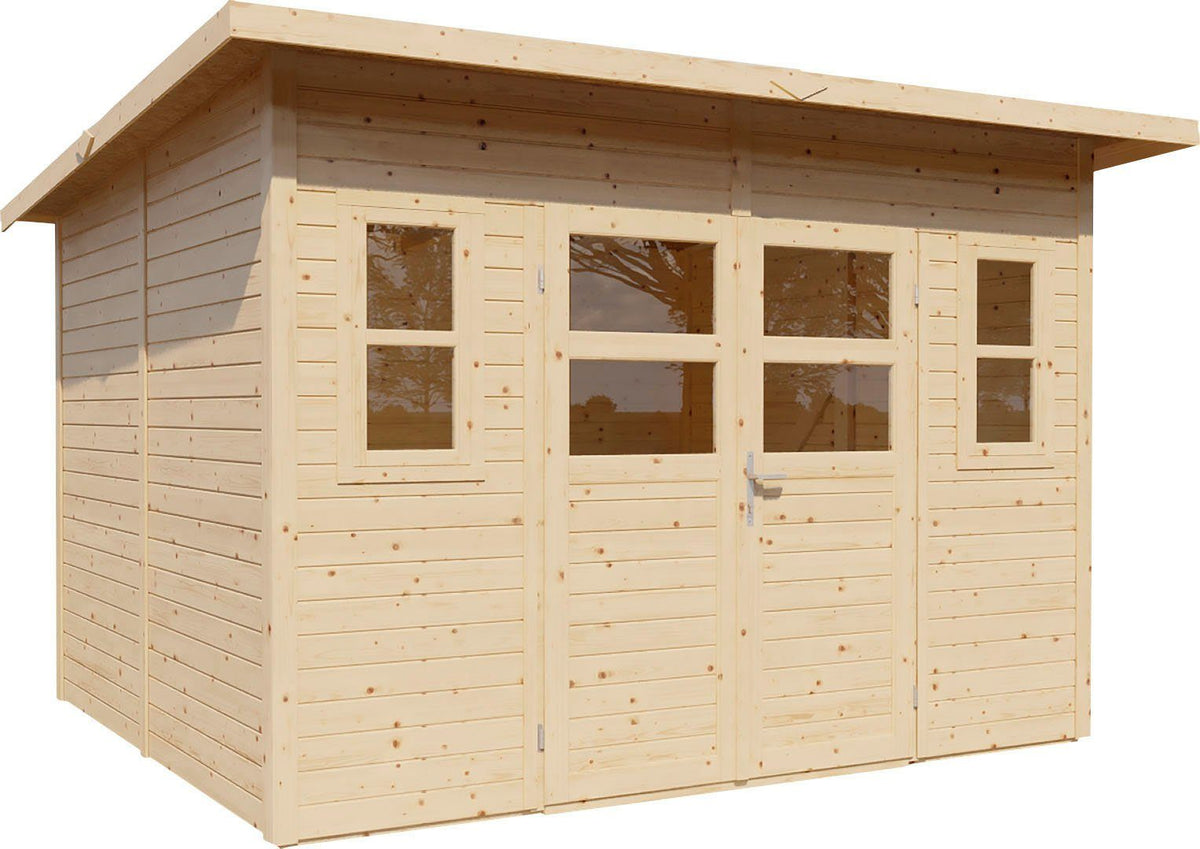 KONIFERA Gartenhaus Felix 4, 334 x 277 cm, mit Fußboden – Ansicht 2