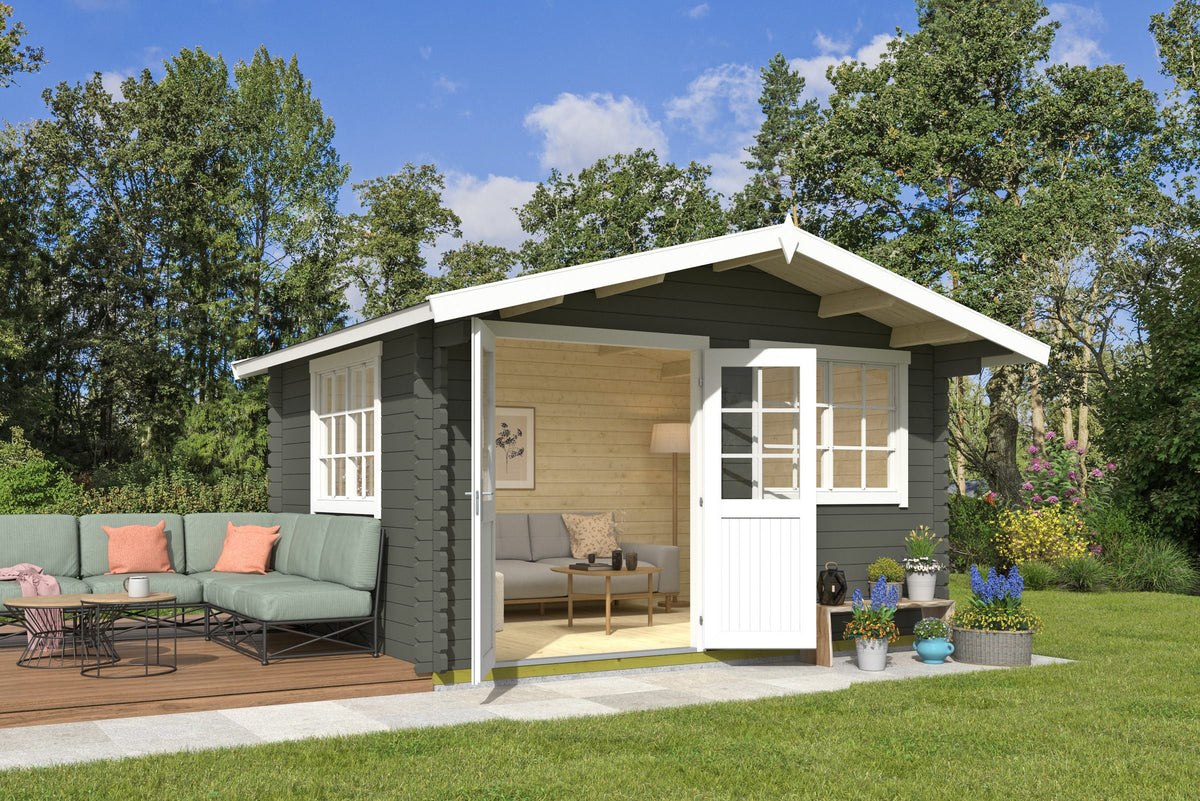 Nordic Holz Gartenhaus Norderney 2, 444,6 x 390 cm