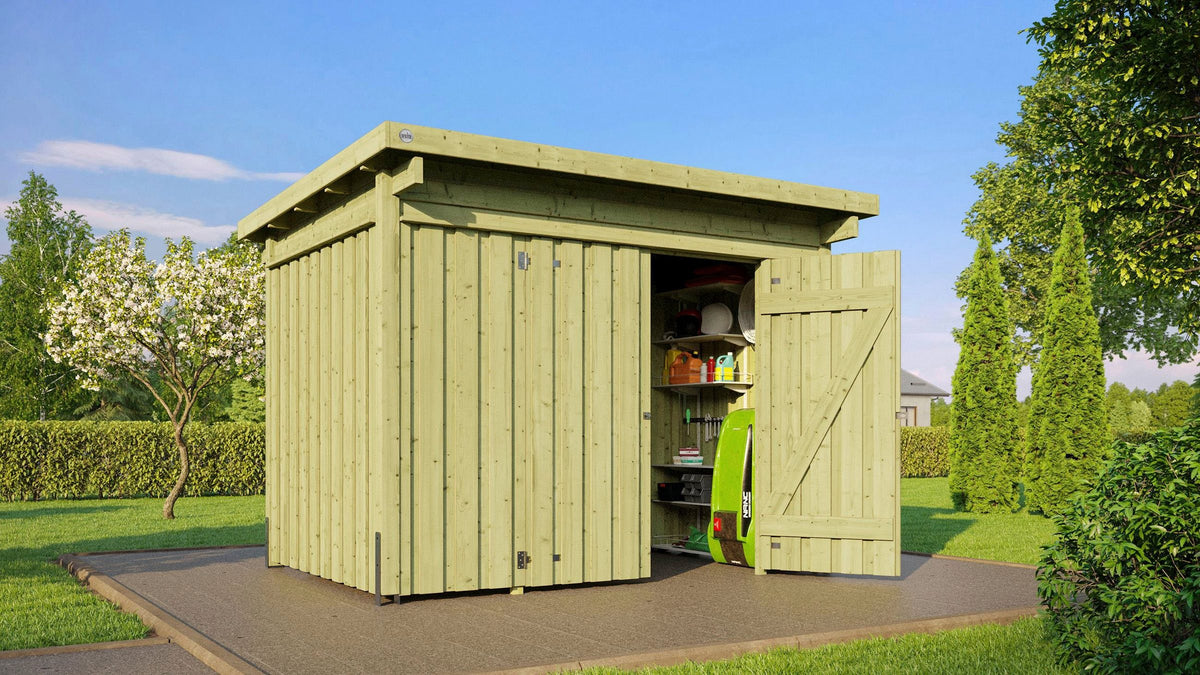 weka Gerätehaus Lagerhaus 607 A, 308 x 257 cm, 20 mm – Ansicht 2