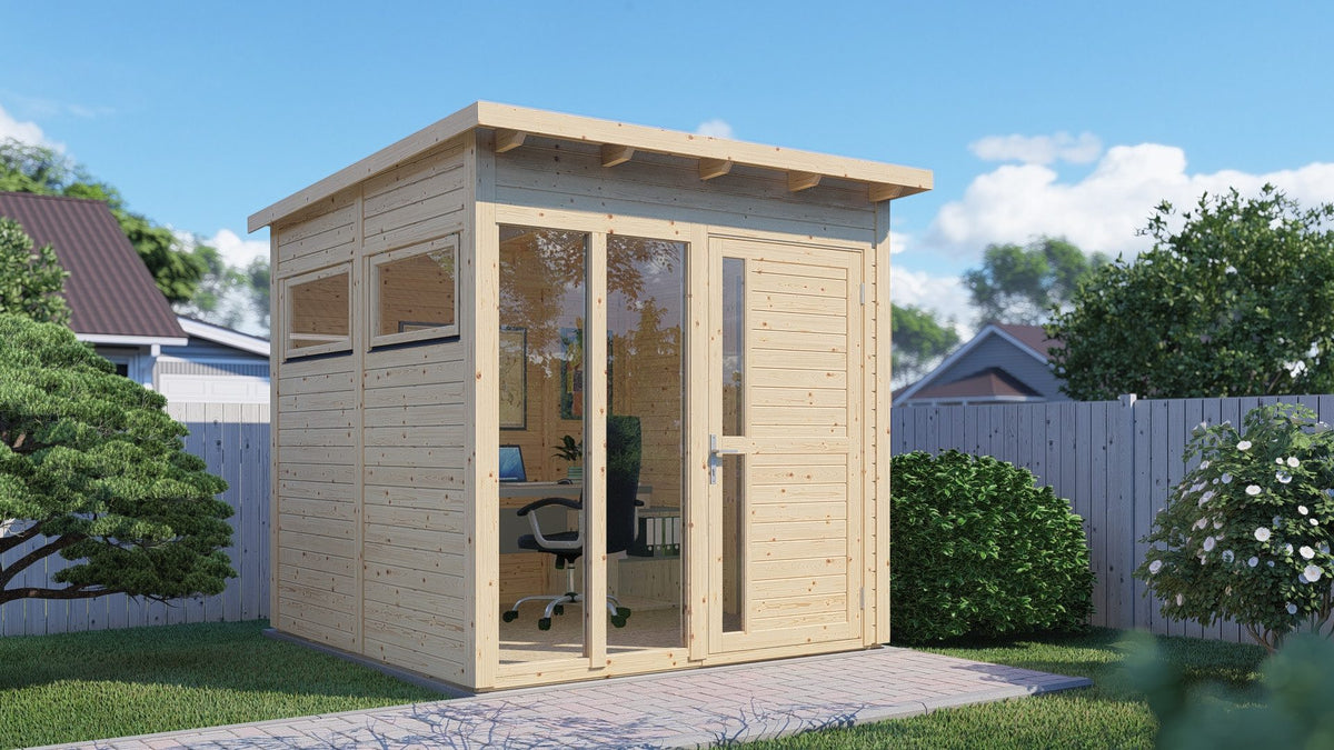 KONIFERA Gartenhaus Pentus 2 Office Lounge, 470 x 266 cm, mit Terrasse