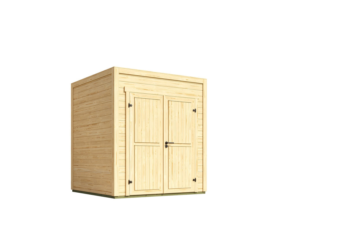 Nordic Holz Gartenhaus Fynn 1, 200 x 207,4 cm, mit Anbau – Ansicht 2