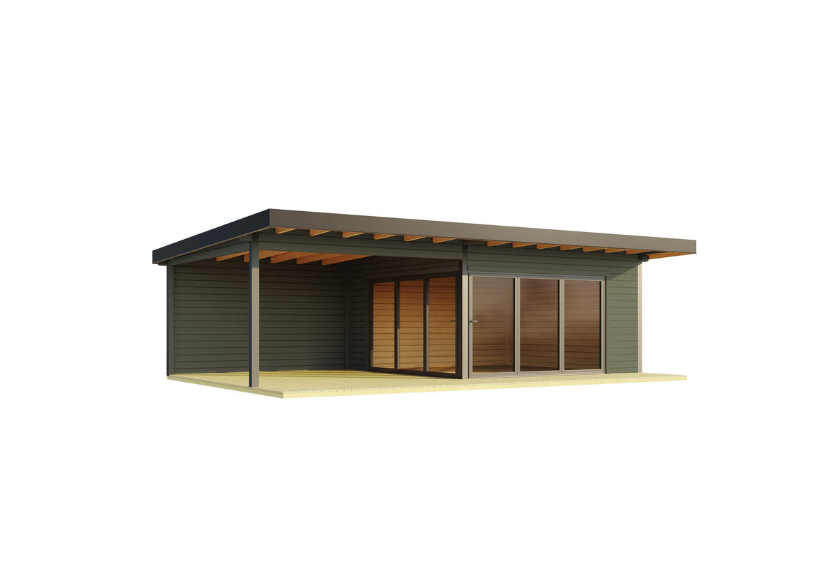 Nordic Holz Gartenhaus DOMEO 10, 890 x 590 cm – Ansicht 2