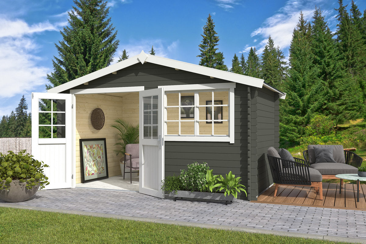 Nordic Holz Gartenhaus Axel 230, 415,1 x 250 cm