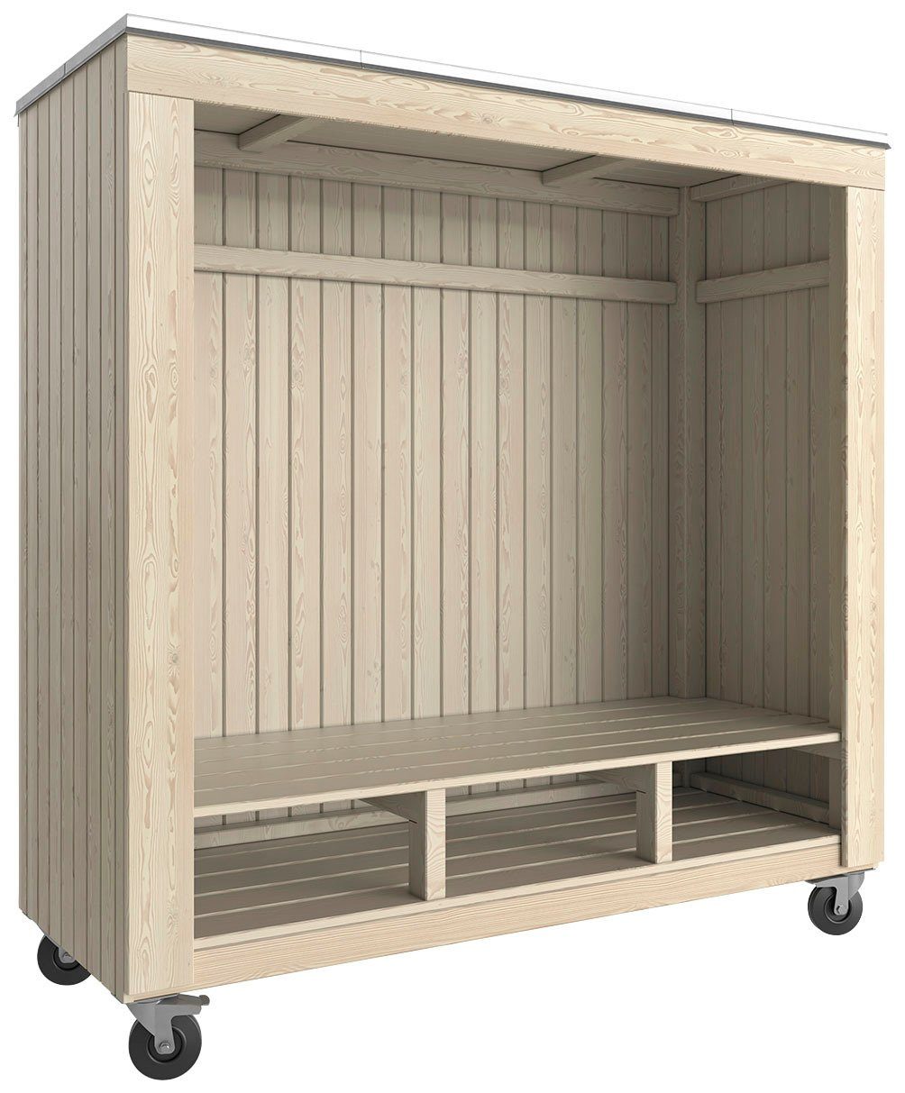 PLUS Gartenhaus Loungehaus SIESTA Sommerly, 67 x 179 cm, mit Terrasse – Ansicht 2