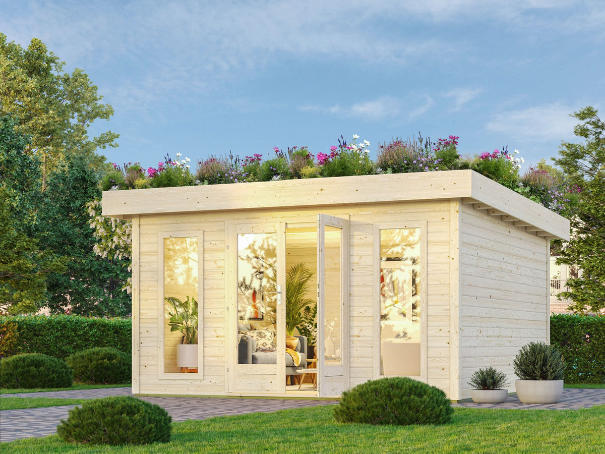 Karibu Gartenhaus Lautersee, 396 x 396 cm, 38 mm