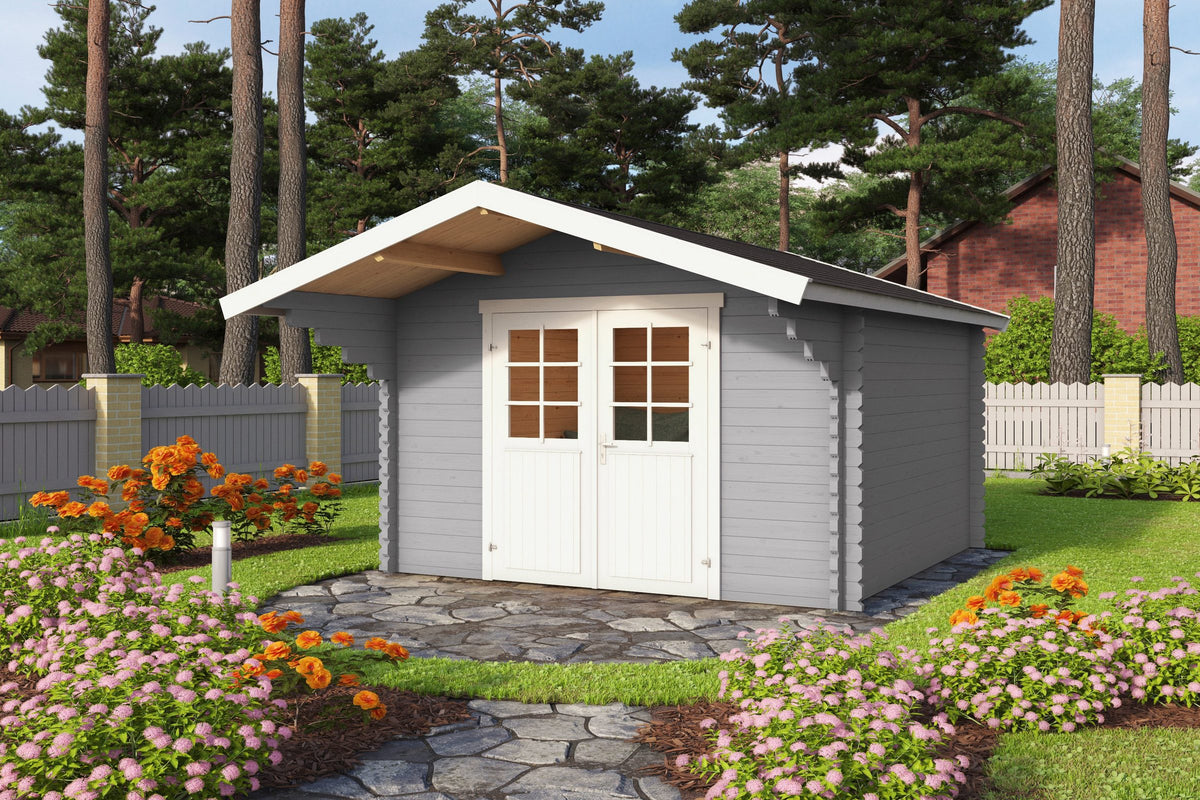 LASITA MAJA Gartenhaus Viljandi 34, 320 x 445 cm, 34 mm