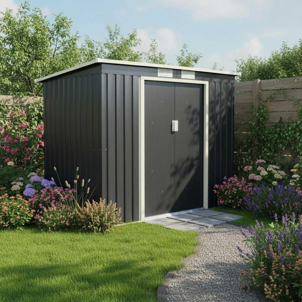 Gartenhaus aus Metall