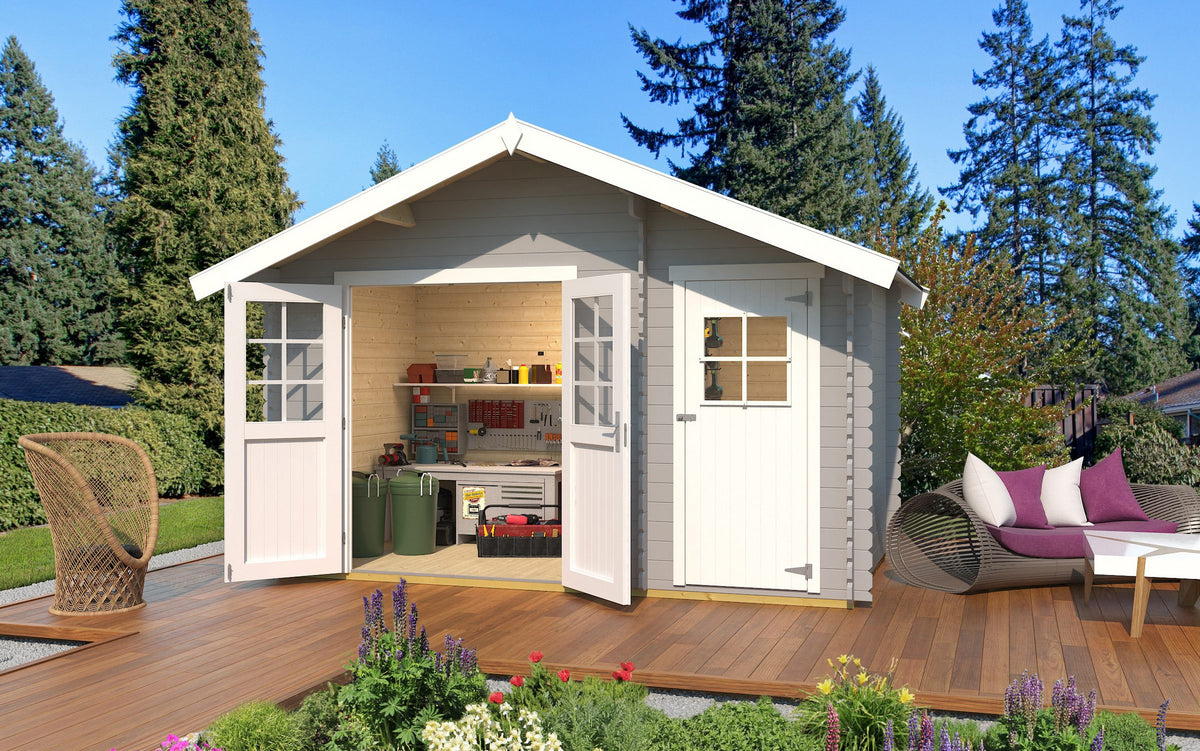 weka Gartenhaus Nr. 353, 420 x 260 cm, mit Fußboden