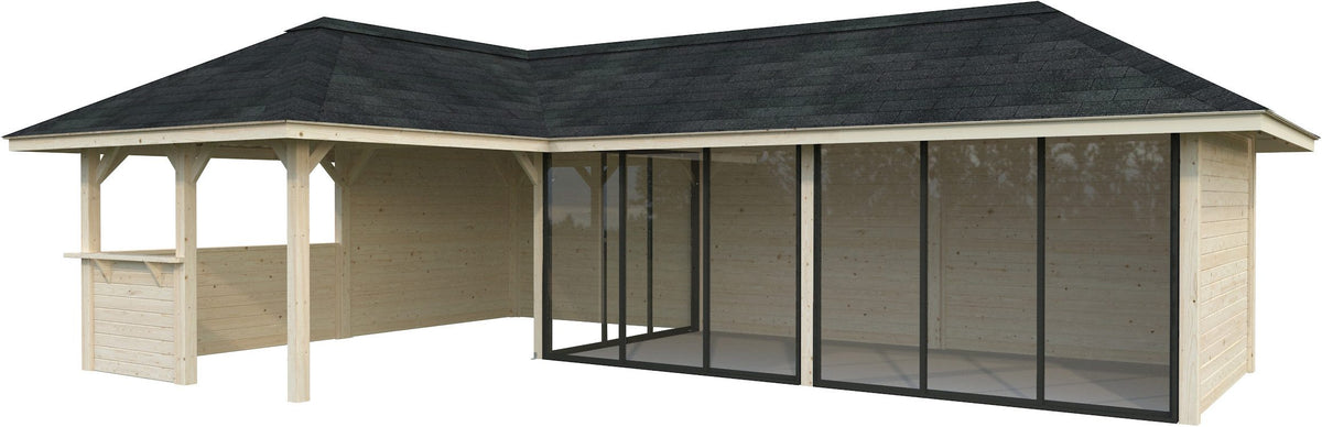 Palmako Gartenhaus Bianca, 960 x 672 cm – Ansicht 3