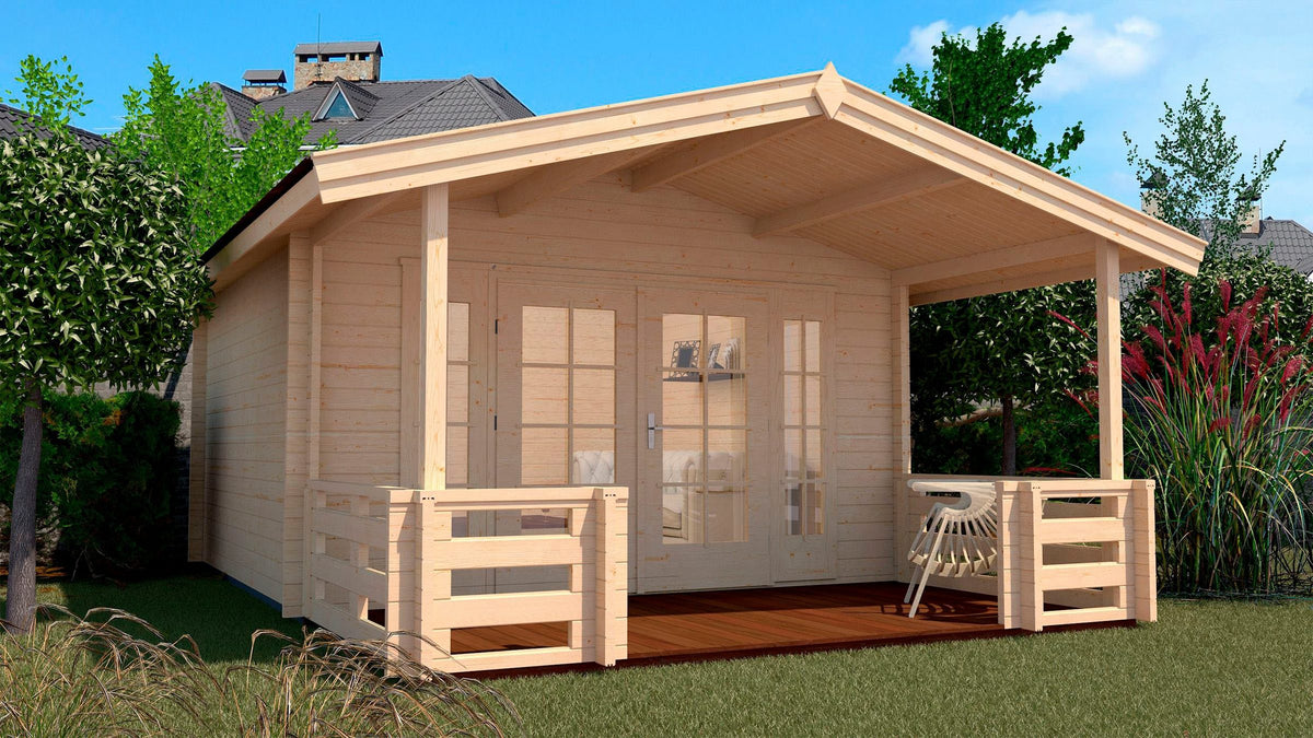 weka Gartenhaus Weekendhaus 137 B Gr.1, 460 x 514 cm, 45 mm