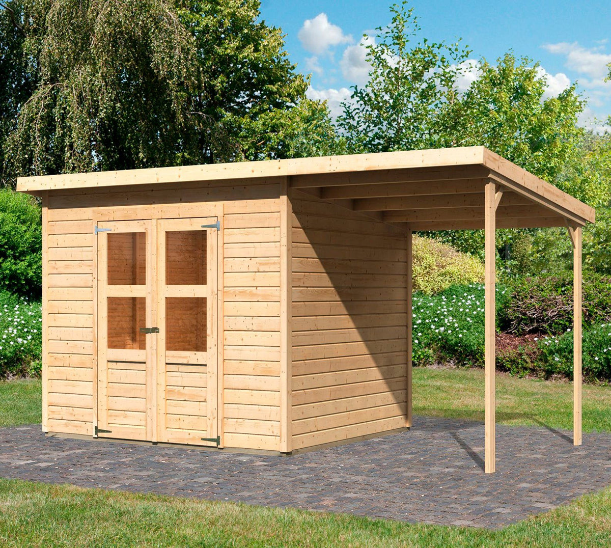 Karibu Gartenhaus Baggersee 4, 415 x 236 cm