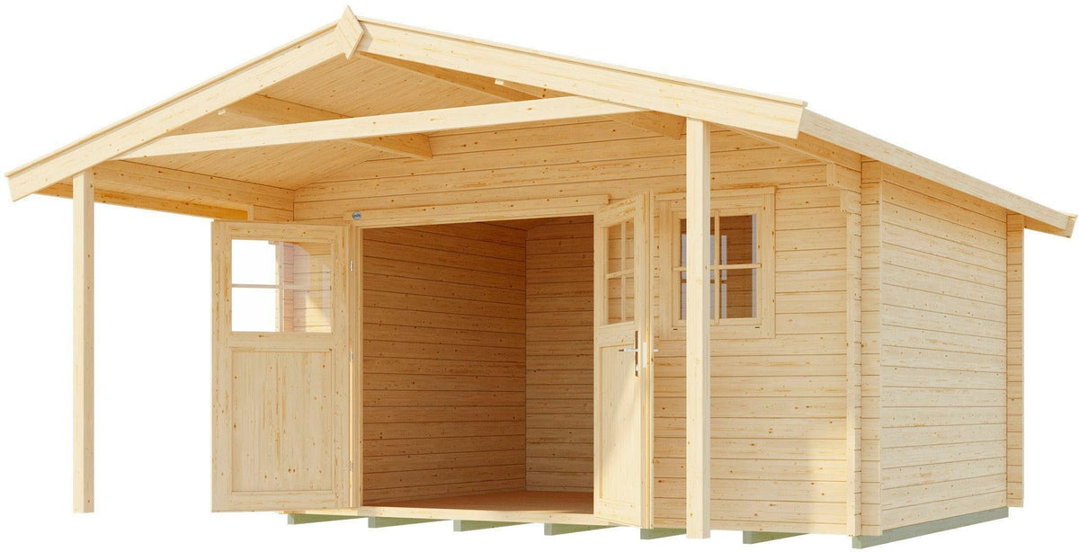 weka Gartenhaus 136 A Gr.1, 460 x 514 cm, 45 mm – Ansicht 2