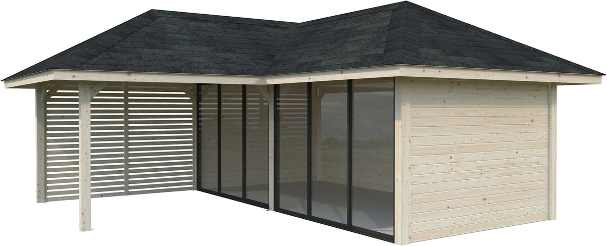 Palmako Gartenhaus Bianca, 672 x 672 cm – Ansicht 2