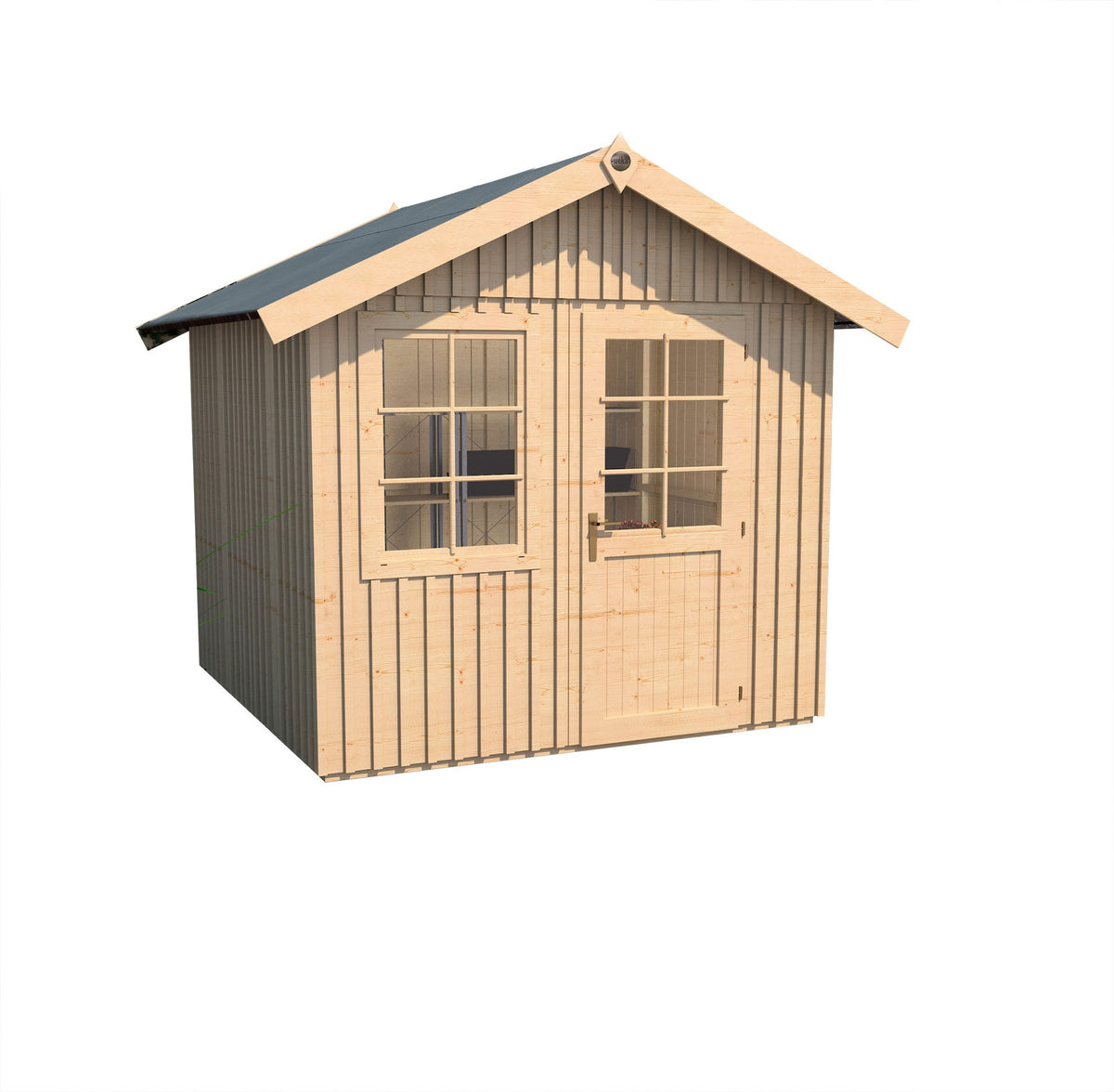 weka Gartenhaus Schwedenhaus 410, 368 x 342 cm, mit Fußboden – Ansicht 2
