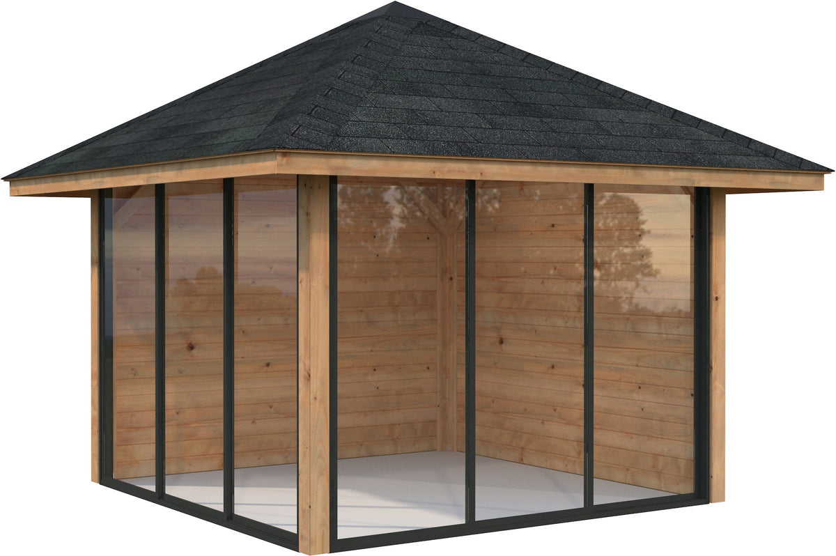 Palmako Gartenhaus Bianca, 384 x 384 cm – Ansicht 2