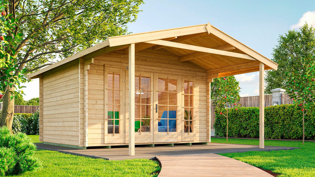 weka Gartenhaus Weekendhaus 137 A Gr.2, 460 x 594 cm, 45 mm
