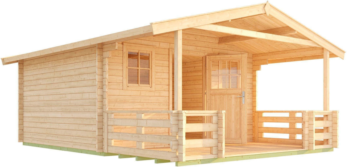 weka Gartenhaus 135 B Gr.2, 460 x 594 cm, 45 mm – Ansicht 2