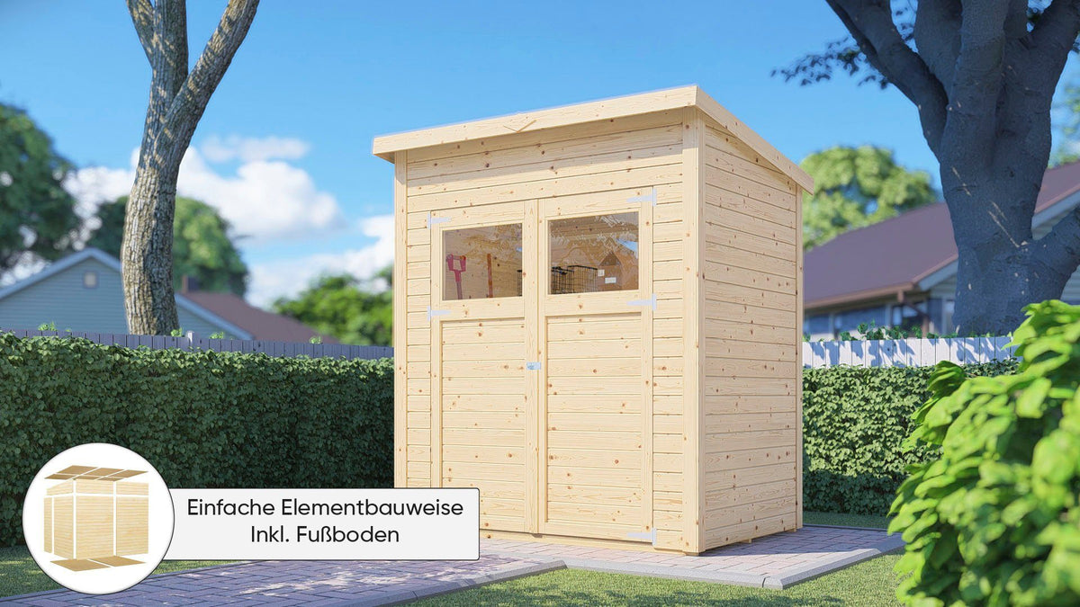 KONIFERA Gartenhaus Amrum 1, 191 x 139 cm, mit Fußboden