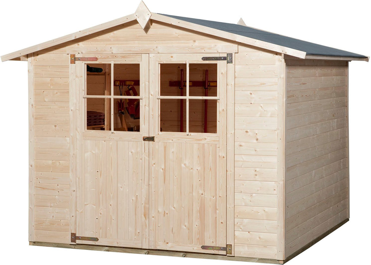 weka Gartenhaus Nr. 316, 290 x 273 cm, mit Fußboden – Ansicht 2